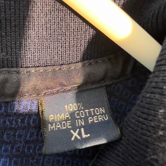 Polo Golf Ralph Lauren 100% Pima Cotton Polo Shirt Men's XL Blue Check Resort - Picture 2 of 9